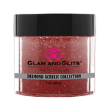 Glam and Glits Diamond Acrylic Nail Color Powder - DAC89 RUBY RED DAC89 
