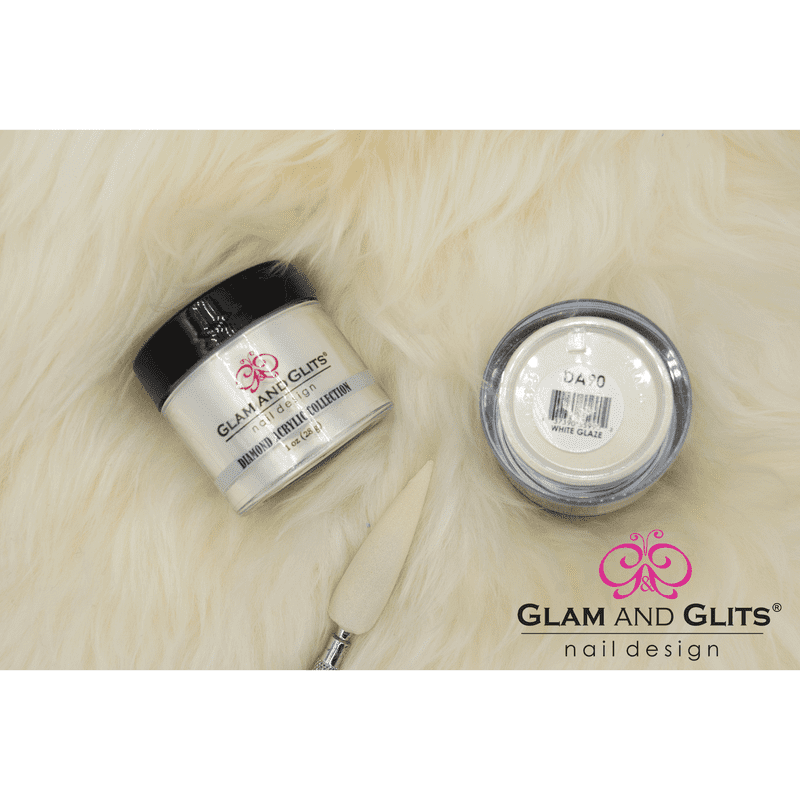 Glam and Glits Diamond Acrylic Nail Color Powder - DAC90 WHITE GLAZE DAC90 