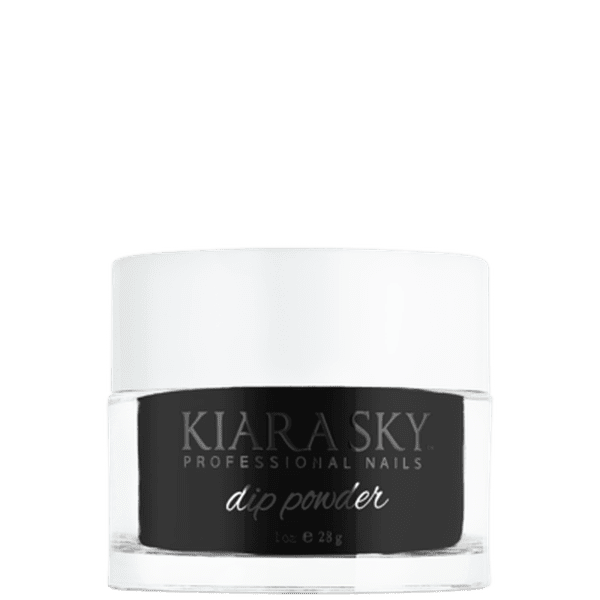 Kiara Sky Dip Nail Powder - D435 BLACK TO BLACK D435 
