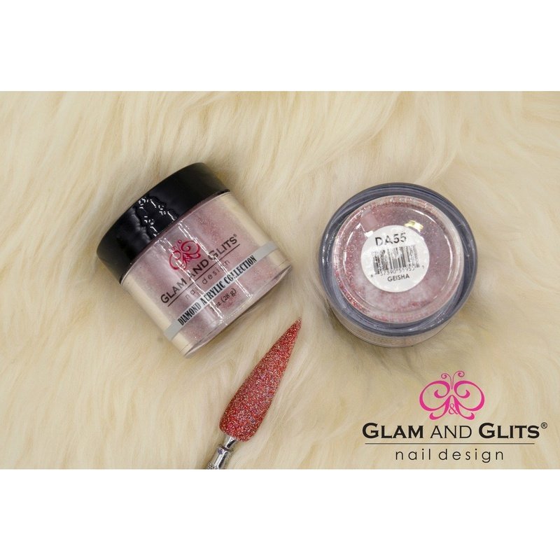 Glam and Glits Diamond Acrylic Nail Color Powder - DAC55 GEISHA DAC55 