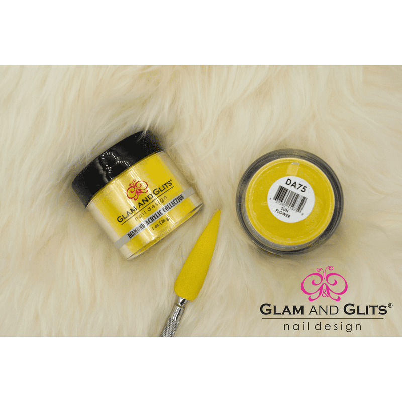 Glam and Glits Diamond Acrylic Nail Color Powder - DAC75 SUN FLOWER DAC75 