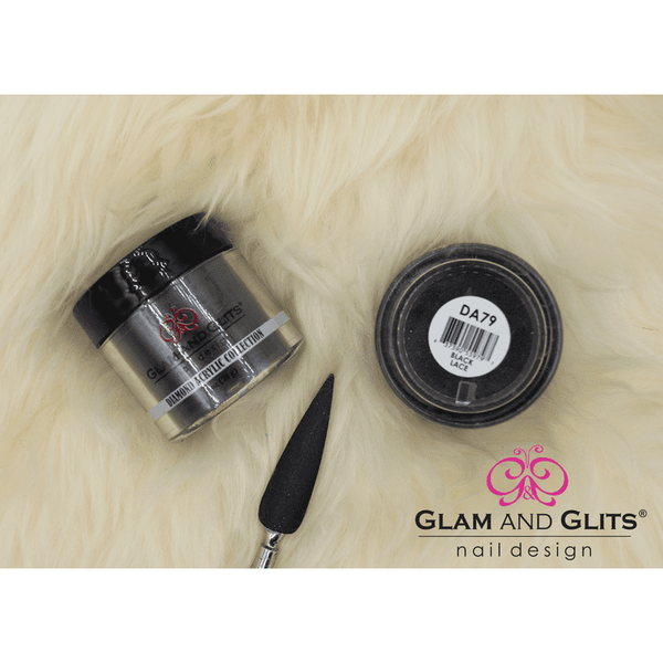 Glam and Glits Diamond Acrylic Nail Color Powder - DAC79 BLACK LACE DAC79 