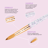 Kiara Sky Acrylic Nail Brush #10 KABPINK10 