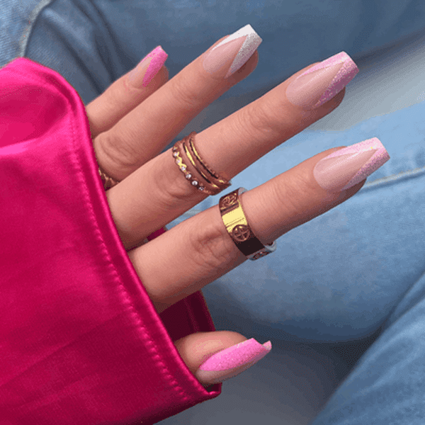 Kiara Sky Acrylic Press On Nails - Can't Just Pink One XPCS05 