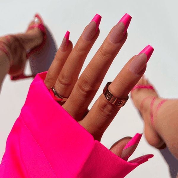 Kiara Sky Acrylic Press On Nails - Over-pinker XPCM01 