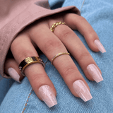 Kiara Sky Acrylic Press On Nails - Rose Quartz XPCS04 