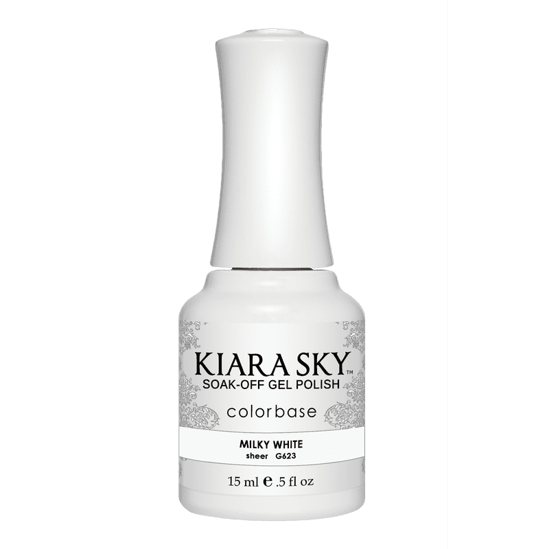 Kiara Sky Gel Nail Polish - G623 MILKY WHITE G623 