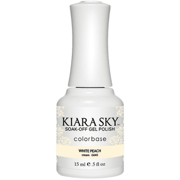 Kiara Sky Gel Nail Polish - G645 WHITE PEACH G645 